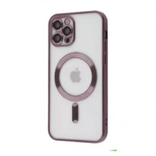 Чехол для iPhone 12 Pro Fibra Chrome MagSafe dark purple