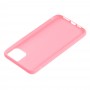 Чехол для iPhone 11 Pro off-white leather розовый