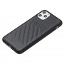 Чехол для iPhone 11 Pro off-white leather черный
