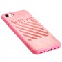 Чохол для iPhone 7 / 8 off-white leather рожевий