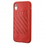 Чехол для iPhone Xr off-white leather красный