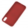 Чохол Carbon New для iPhone X / Xs червоний