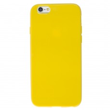 Чохол силіконовий для iPhone 6 глянсовий жовтий