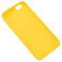 Чехол силиконовый для iPhone 6 глянцевый желтый