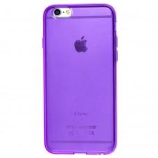 Чохол силіконовий для iPhone 6 0.8mm прозоро-фіолетовий