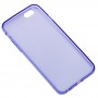 Чехол силиконовый для iPhone 6 прозрачно сиреневый