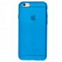 Чехол силиконовый для iPhone 6 прозрачно синий