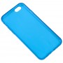 Чехол силиконовый для iPhone 6 прозрачно синий