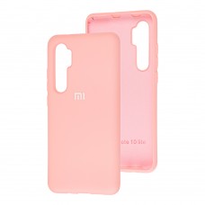 Чохол для Xiaomi Mi Note 10 Lite Silicone Full світло-рожевий