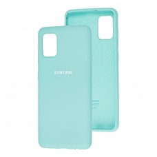 Чохол для Samsung Galaxy A31 (A315) Silicone Full бірюзовий / ice blue