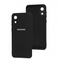 Чехол для Samsung Galaxy A03 Core (A032) Silicone Full camera черный