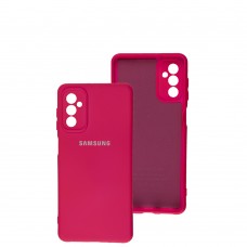 Чохол для Samsung Galaxy M52 (M526) Silicone Full camera яскраво-рожевий