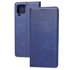Чехол книжка для Samsung Galaxy A12 (A125) Black magnet синий