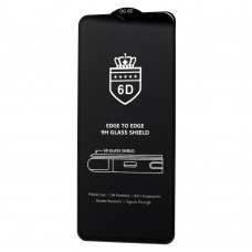 Защитное стекло 6D для Samsung Galaxy A12 (A125) OG Crown черный (OEM)