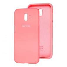 Чехол для Samsung Galaxy J6+ 2018 (J610) Silicone Full светло-розовый 