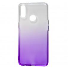 Чехол для Samsung Galaxy A10s (A107) Gradient Design бело-фиолетовый