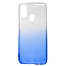Чехол для Samsung Galaxy M21 / M30s Gradient Design бело-голубой