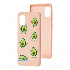 Чехол для Samsung Galaxy A31 (A315) Wave Fancy sports avocado / pink sand