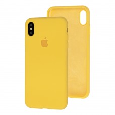 Чехол для iPhone Xs Max Silicone Full желтый / yellow