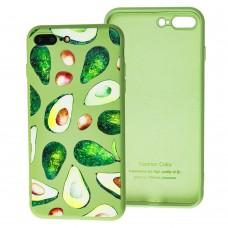 Чохол для iPhone 7 Plus / 8 Plus Liquid "авокадо" зелений