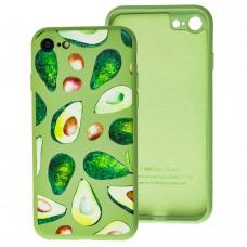 Чохол для iPhone 7/8 Liquid "авокадо" зелений