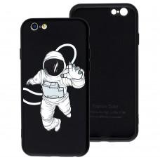 Чехол для iPhone 7 / 8 Liquid "космонавт" черный
