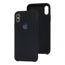 Чехол silicone case для iPhone X / Xs черный