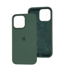 Чехол для iPhone 14 Pro Max Silicone Full зеленый / pine green