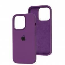 Чохол для iPhone 14 Pro Square Full silicone фіолетовий / grape
