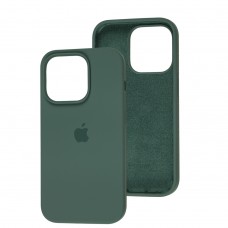 Чохол для iPhone 14 Pro Square Full silicone зелений / pine green