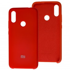 Чехол для Xiaomi Redmi Note 7 Silky Soft Touch красный