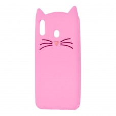 3D чехол для Samsung Galaxy M20 (M205) кот тепло-розовый