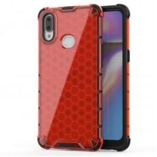 Чехол для Samsung Galaxy A10s (A107) Transformer Honeycomb ударопрочный красный