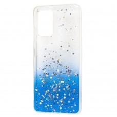 Чехол для Samsung Galaxy A32 (A325) Wave confetti white / blue