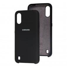 Чехол для Samsung Galaxy A01 (A015) Silky Soft Touch черный