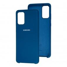Чохол для Samsung Galaxy S20+ (G985) Silky Soft Touch "синій"