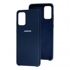 Чохол для Samsung Galaxy S20+ (G985) Silky Soft Touch "темно-синій"