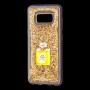 Чехол для Samsung Galaxy S8 (G950) Блестки вода золотистый "духи"