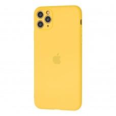 Чохол для iPhone 11 Pro Max Silicone Slim Full жовтий
