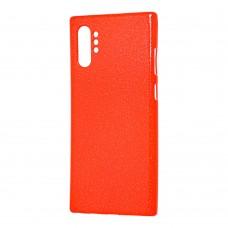Чехол для Samsung Galaxy Note 10+ (N975) Shiny dust красный