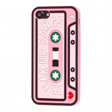3D чехол Retro для iPhone 7 / 8 кассета розовый