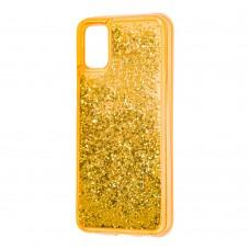 Чехол для Samsung Galaxy A51 (A515) Sparkle glitter золотистый