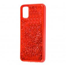 Чехол для Samsung Galaxy A51 (A515) Sparkle glitter красный