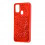 Чехол для Samsung Galaxy M31 (M315) Sparkle glitter красный