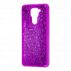 Чехол для Xiaomi Redmi Note 9 Sparkle glitter фиолетовый
