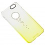 Чохол G-Case Fashion для iPhone 6 із стразами жовто прозорий