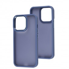 Чехол для iPhone 13 Pro Metal Bezel синий