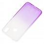 Чехол для Huawei P Smart Plus Gradient Design бело-фиолетовый