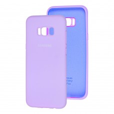 Чохол для Samsung Galaxy S8+ (G955) Silicone Full світло фіолетовий
