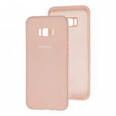 Чехол для Samsung Galaxy S8+ (G955) Silicone Full розовый / pink sand